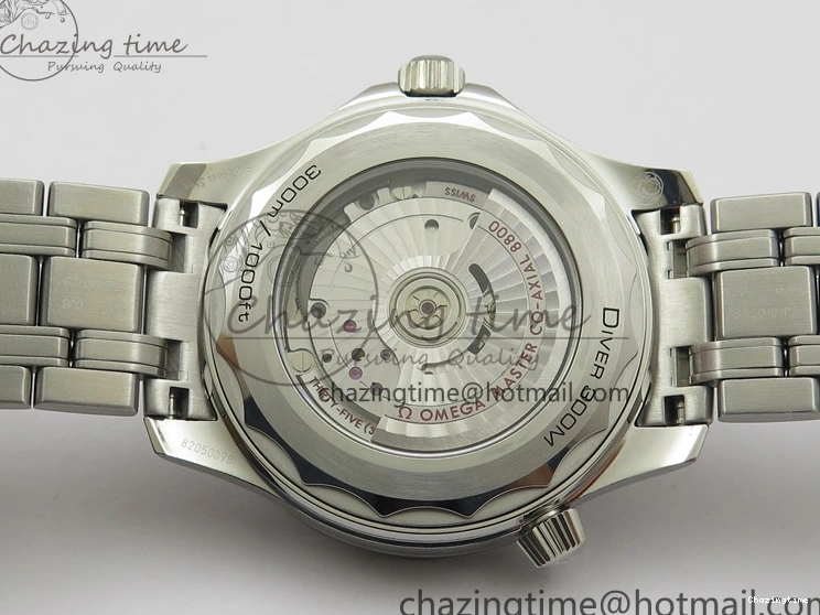 0202 Seamaster Diver 300M ORF 1:1 Best Edition Black Ceramic White Dial on SS Bracelet A Reliable 7865